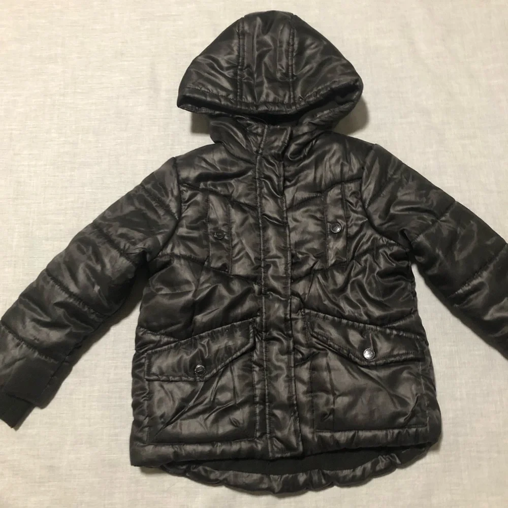 Urban Republic Girls Black Quilted Puffer Jacket Size S (4)